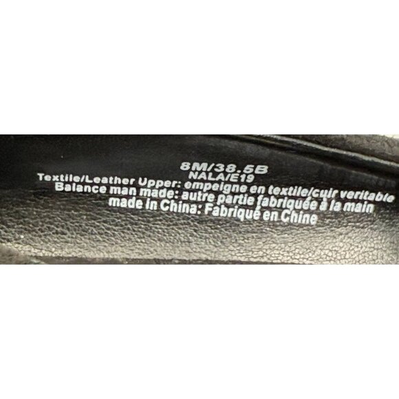 Karl Lagerfeld Black Suede Pointed-Toe Flats Studded Grid Design Nala 8M Womens - Picture 7 of 7